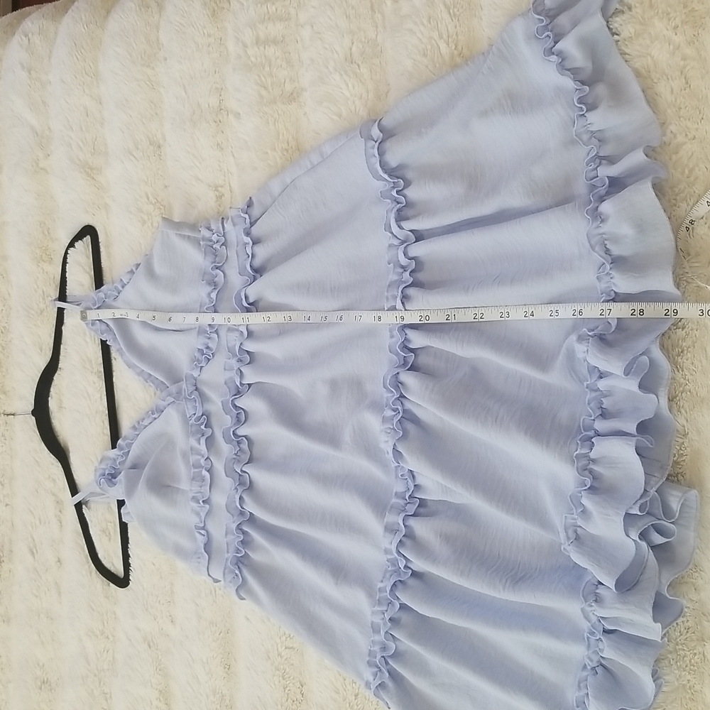 Iris Ruffle Trim Adjustable Spaghetti Straps Mini… - image 6